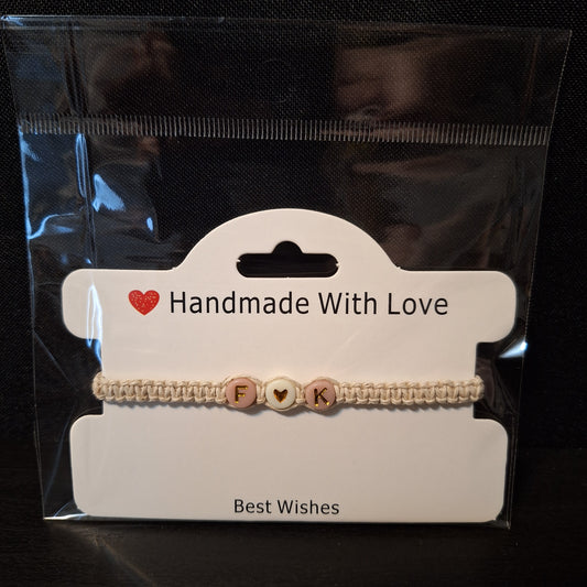 Initial Love Lucky Bracelet (F & K)