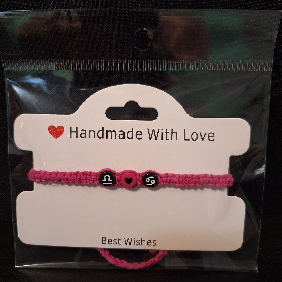 ♎️🖤♋️ Libra Cancer Zodiac Love Lucky Bracelet