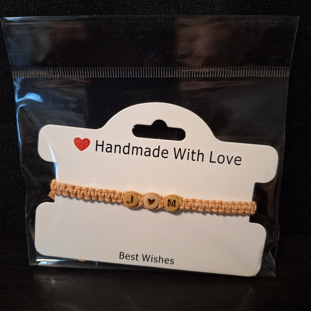 Initial Love Lucky Bracelet (J & M)